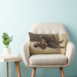 Street Musician With a Guitar (av Gerolamo Induno) Lumbarkudde