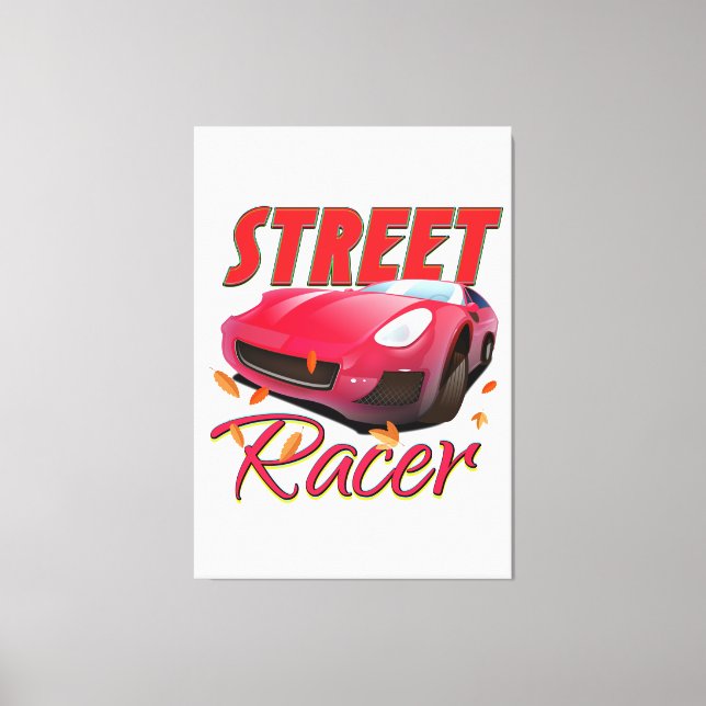 Street Racer Canvastryck (Framsida)