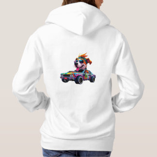Street Racer Hund i en Graffiti Car | Tecknad i st T Shirt