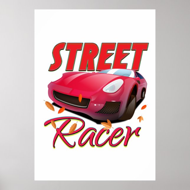 Street Racer Poster (Framsidan)