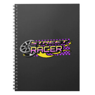 STREET RACERS BURNING WHEEL-KLUBB ANTECKNINGSBOK