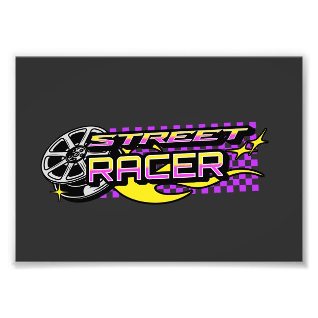 STREET RACERS BURNING WHEEL-KLUBB FOTOTRYCK (Framsidan)