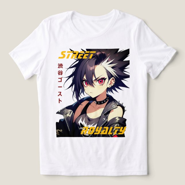 Street Royalty Anime Tee - Shibuya Ghost Edition (Design Framsida)