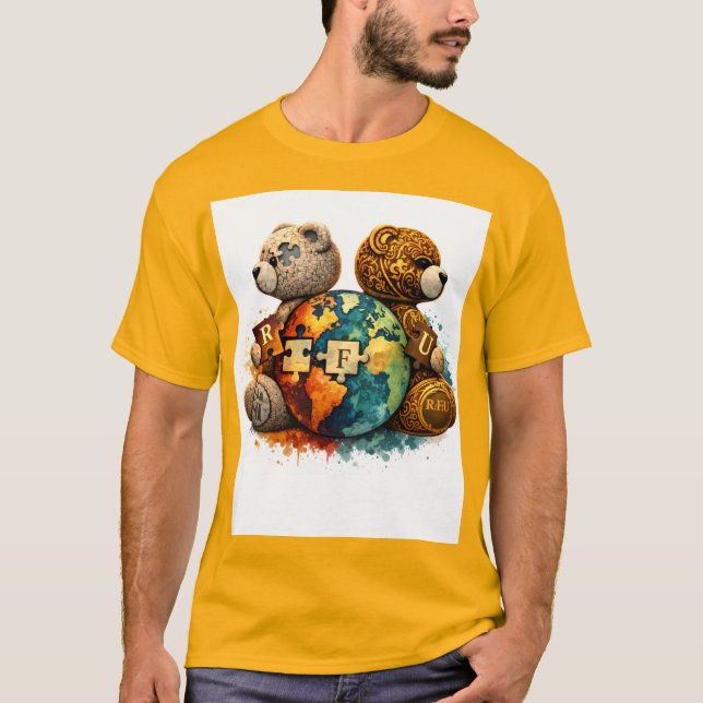 Street Royalty Teddybjörn Grafisk T-Shirt (Framsida)