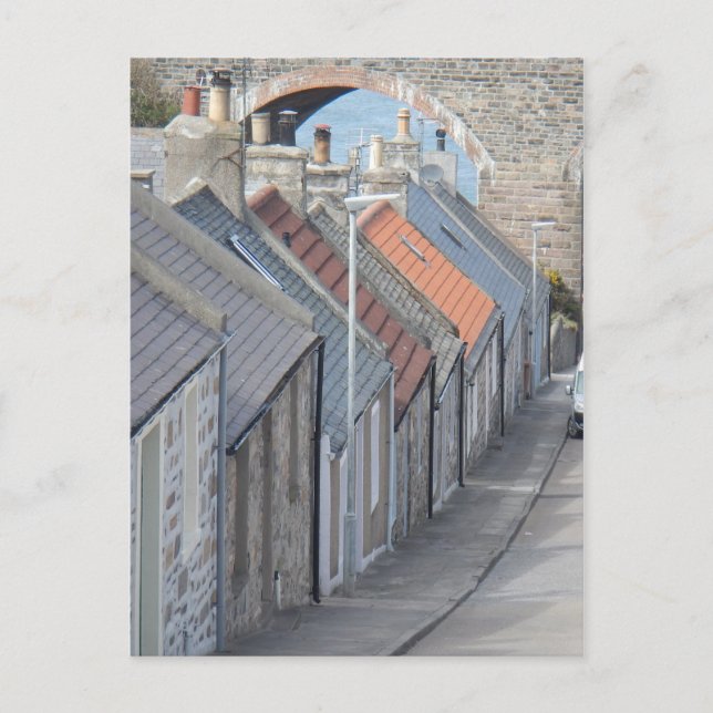 Street Scene - Cullen, Moray, Skottland Vykort (Framsida)