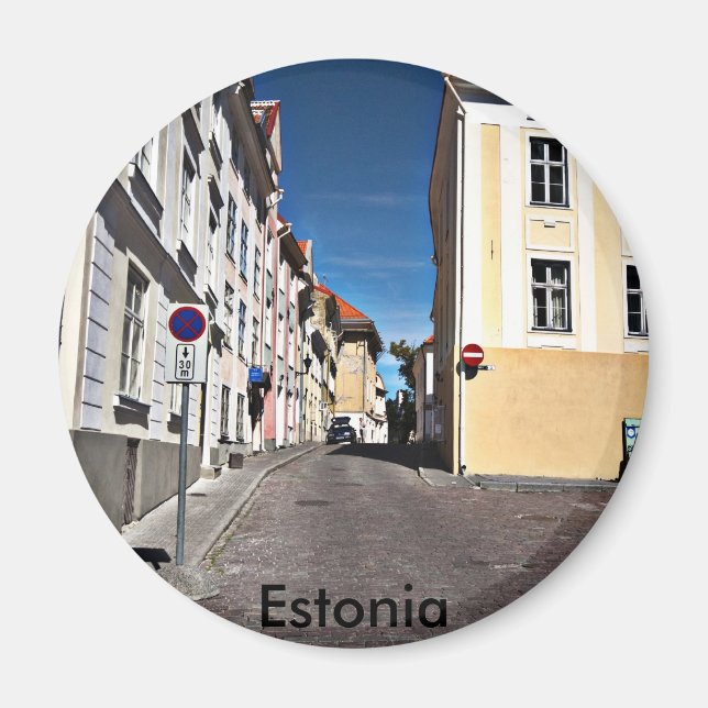 Street Scene Estland Magnet (Framsidan)