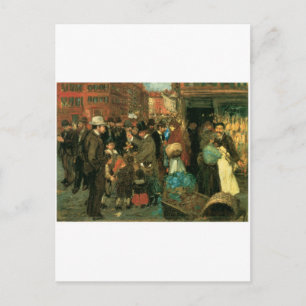 Street Scene, Hester Street, New York c. 1905 Vykort