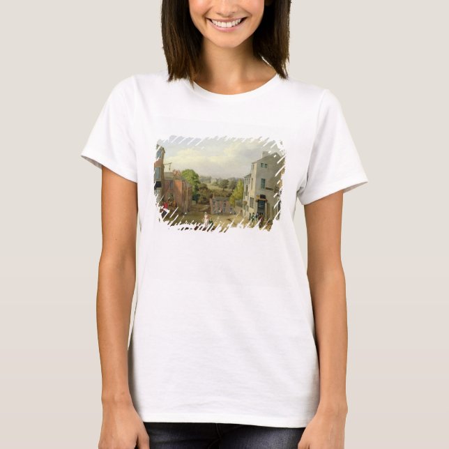 Street Scene in Chorley, Lancashire, with a View o T Shirt (Framsida)