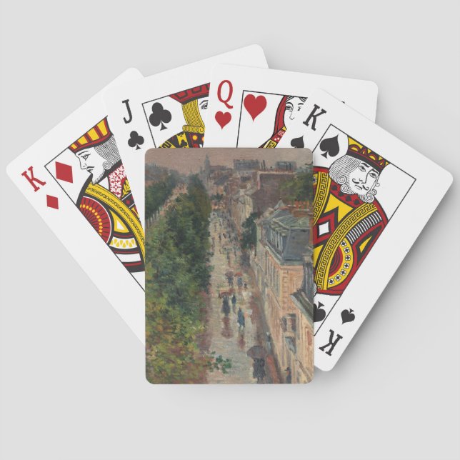 Street Scene in Paris, Frankrike (av Maximilien Lu Casinokort (Baksidan)