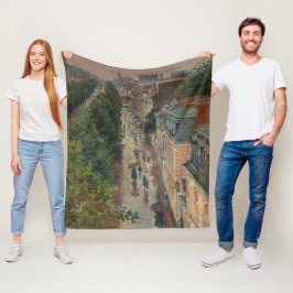 Street Scene in Paris, Frankrike (av Maximilien Lu Fleecefilt