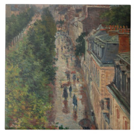 Street Scene in Paris, Frankrike (av Maximilien Lu Kakelplatta