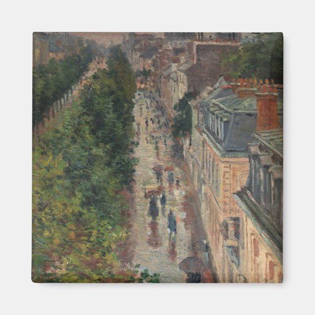 Street Scene in Paris, Frankrike (av Maximilien Lu Magnet (Framsidan)