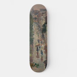 Street Scene in Paris, Frankrike (av Maximilien Lu Mini Skateboard Bräda 18,5 Cm