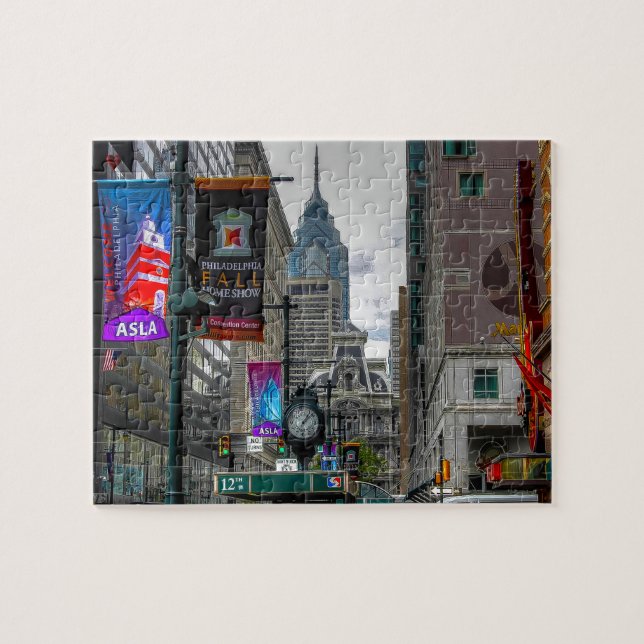Street Scene Philadelphia Pussel (Horisontell)