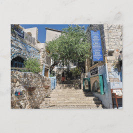 Street Scene - Tzfat, Israel Vykort