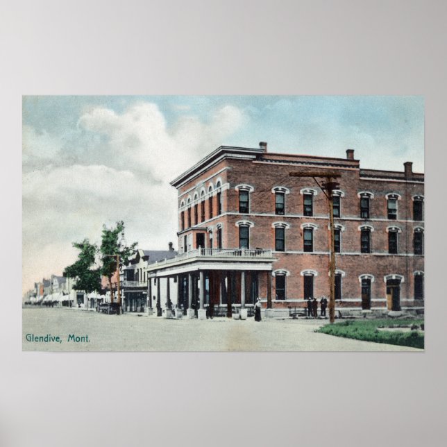 Street SceneGlendive, MT Poster (Framsidan)