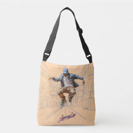 Street Skateboarder Tote Crossbody Bag Axelväska