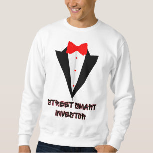 Street Smart Wall street Byggt i båda världar Lång Ärmad Tröja