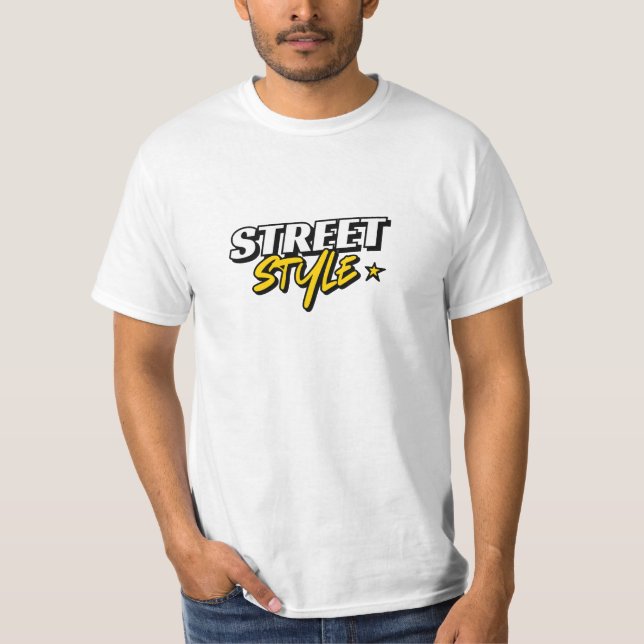 Street Stil Artwork T Shirt (Framsida)