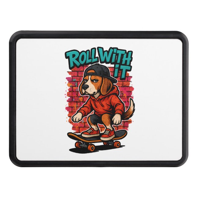 Street Stil Beagle Skateboarding Graffiti Art Dragkroksskydd (Framsidan)