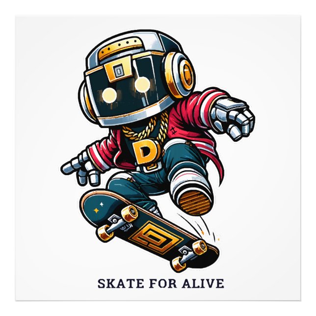 Street Stil Skate Series Fototryck (Framsidan)