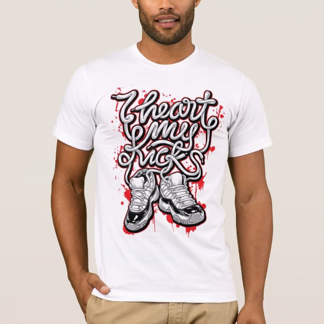 Street Stil Sneaker Graphic T-Shirt (Framsida)