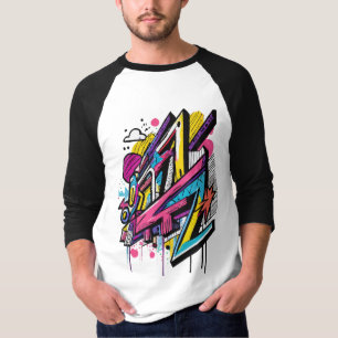 Street Stil Vibes Graffiti och Street Art T-shirt