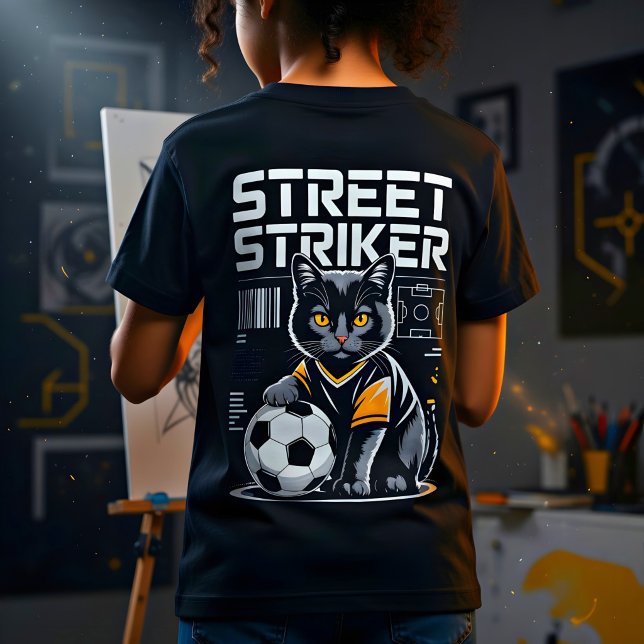 Street Striker Fotboll Katt T-Shirt (Skapare uppladdad)