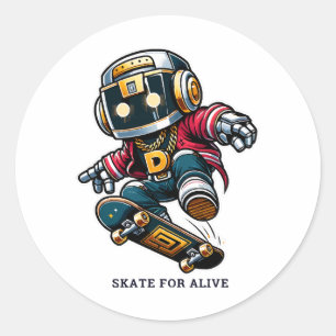 Street Style Skate-serien Runt Klistermärke