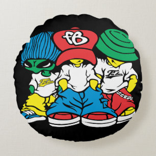 Street Style Squad” Rund Kudde