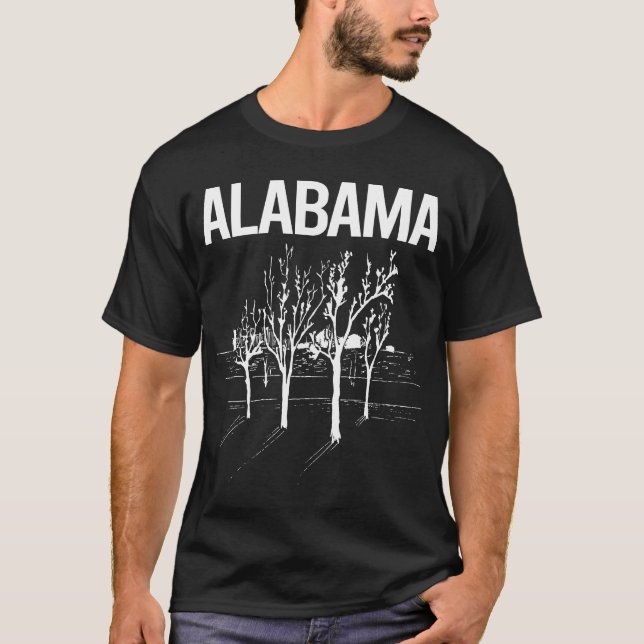 Street Träd Alabama T Shirt (Framsida)
