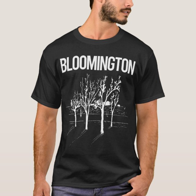 Street Träd Bloomington T Shirt (Framsida)