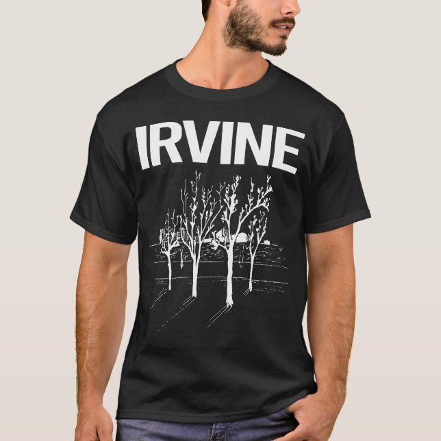 Street Träd Irvine T Shirt (Framsida)