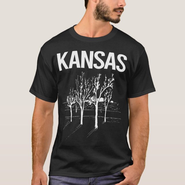 Street Träd Kansas T Shirt (Framsida)