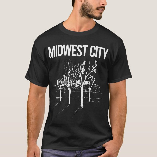 Street Träd Midwest City T Shirt (Framsida)