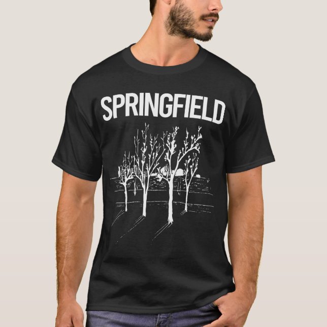 Street Träd Springfield T Shirt (Framsida)