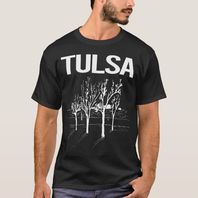 Street Träd Tulsa T Shirt (Framsida)
