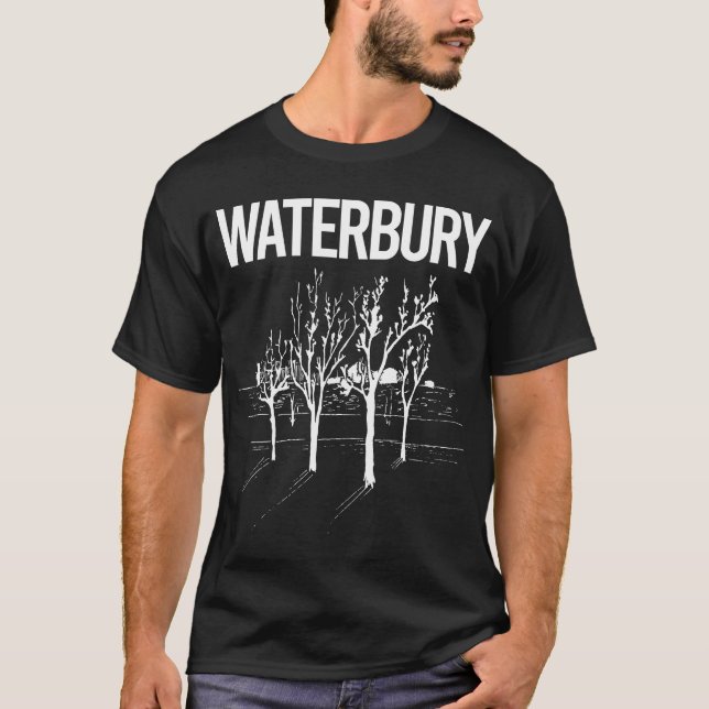 Street Träd Waterbury T Shirt (Framsida)