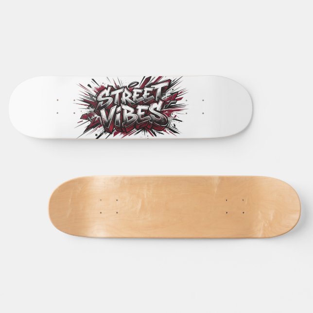 Street Vibes Graffiti Skateboarddäck Mini Skateboard Bräda 18,5 Cm (Horz)