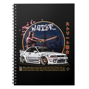 Street Warrior Samurai - Skyline Driver Anteckningsbok