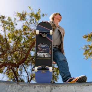 Street Warrior Samurai - Skyline Driver Mini Skateboard Bräda 18,5 Cm