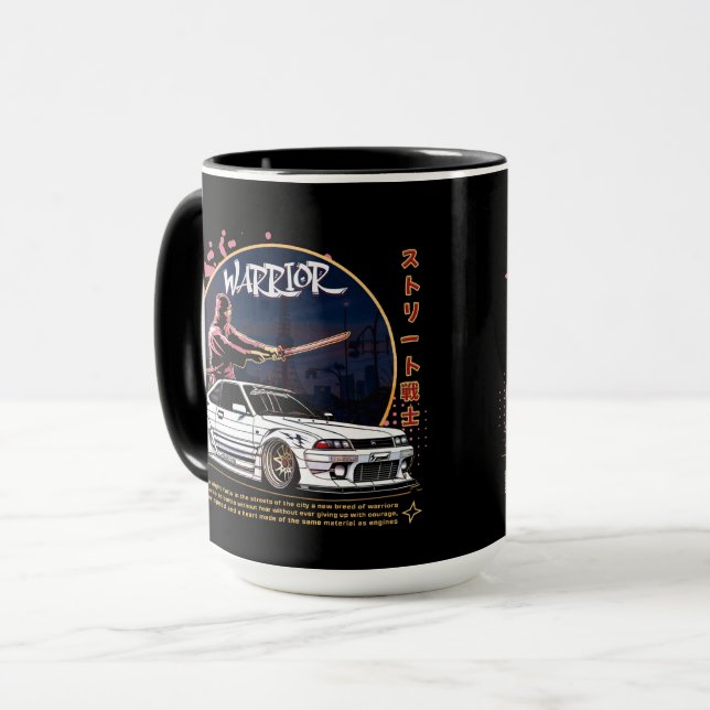 Street Warrior Samurai - Skyline Driver Mugg (Framsida vänster)