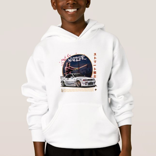 Street Warrior Samurai - Skyline Driver T Shirt (Framsida)