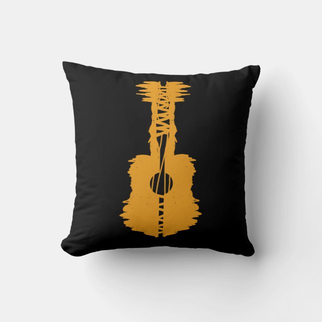 streetart Gitarre  Kudde (Framsida)