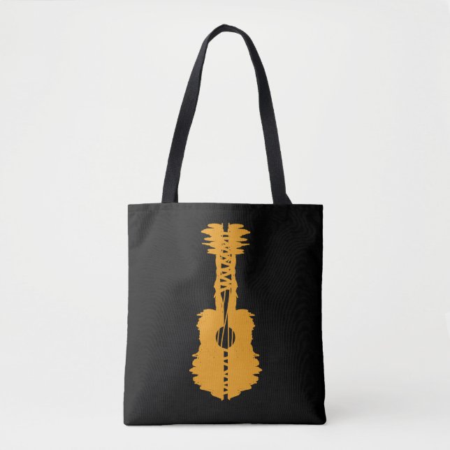 streetart Gitarre  Tygkasse (Framsida)