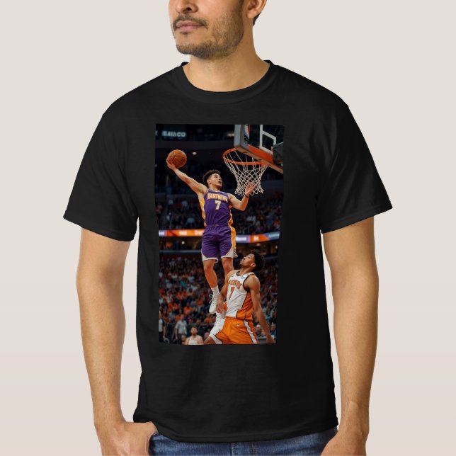 Streetball Kung: Urban Stil Basketball T-shirt (Framsida)