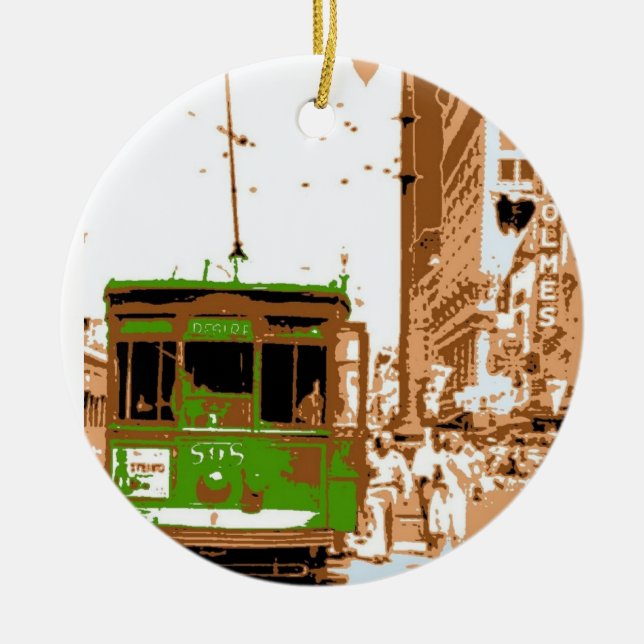 Streetcar Named Desire Julgransprydnad Keramik (Framsidan)