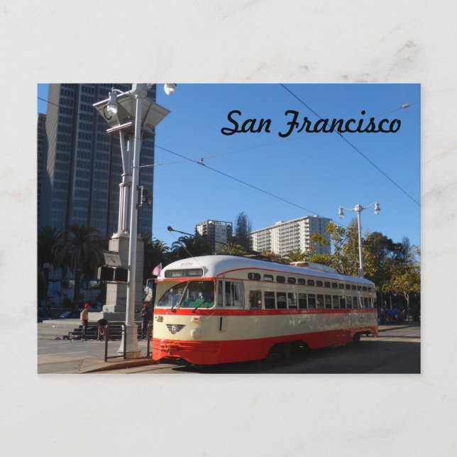 Streetcar-San Francisco Vykort (Framsida)