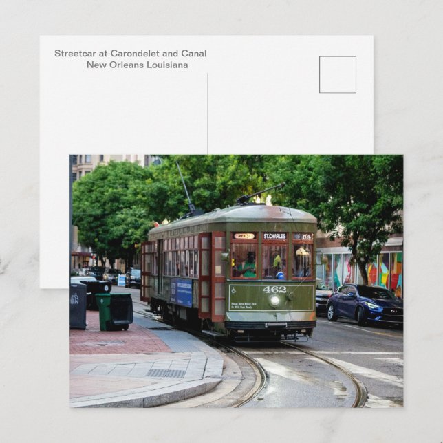 Streetcar-vykort Vykort (Fram/baksida)
