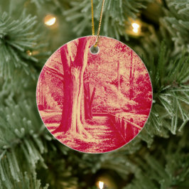 Streets of Guld (Red) - Julgransprydnad Keramik